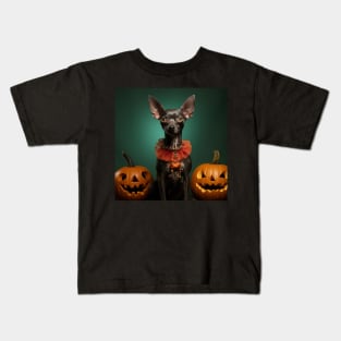 Mexican Hairless Dog Halloween Kids T-Shirt